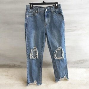 NWT M 28 Women’s Cropped Ripped Jeans idem ditto